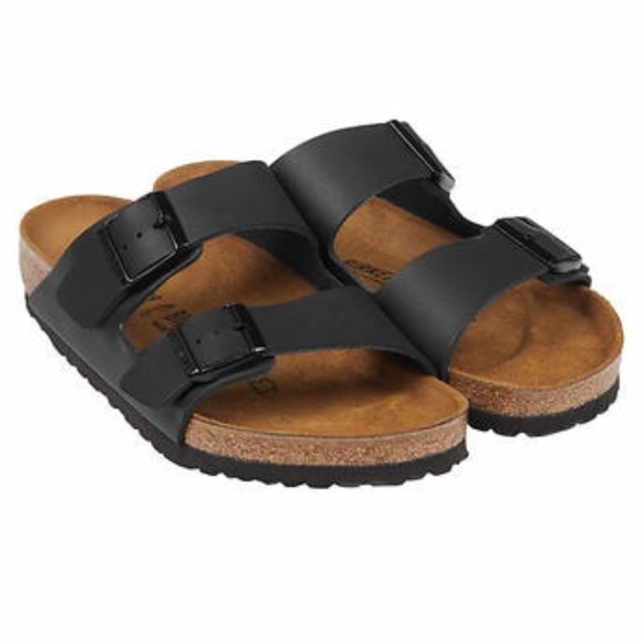 Birkenstock Shoes - BIRKENSTOCK Arizona Birko-Flor Black Sandals NWT